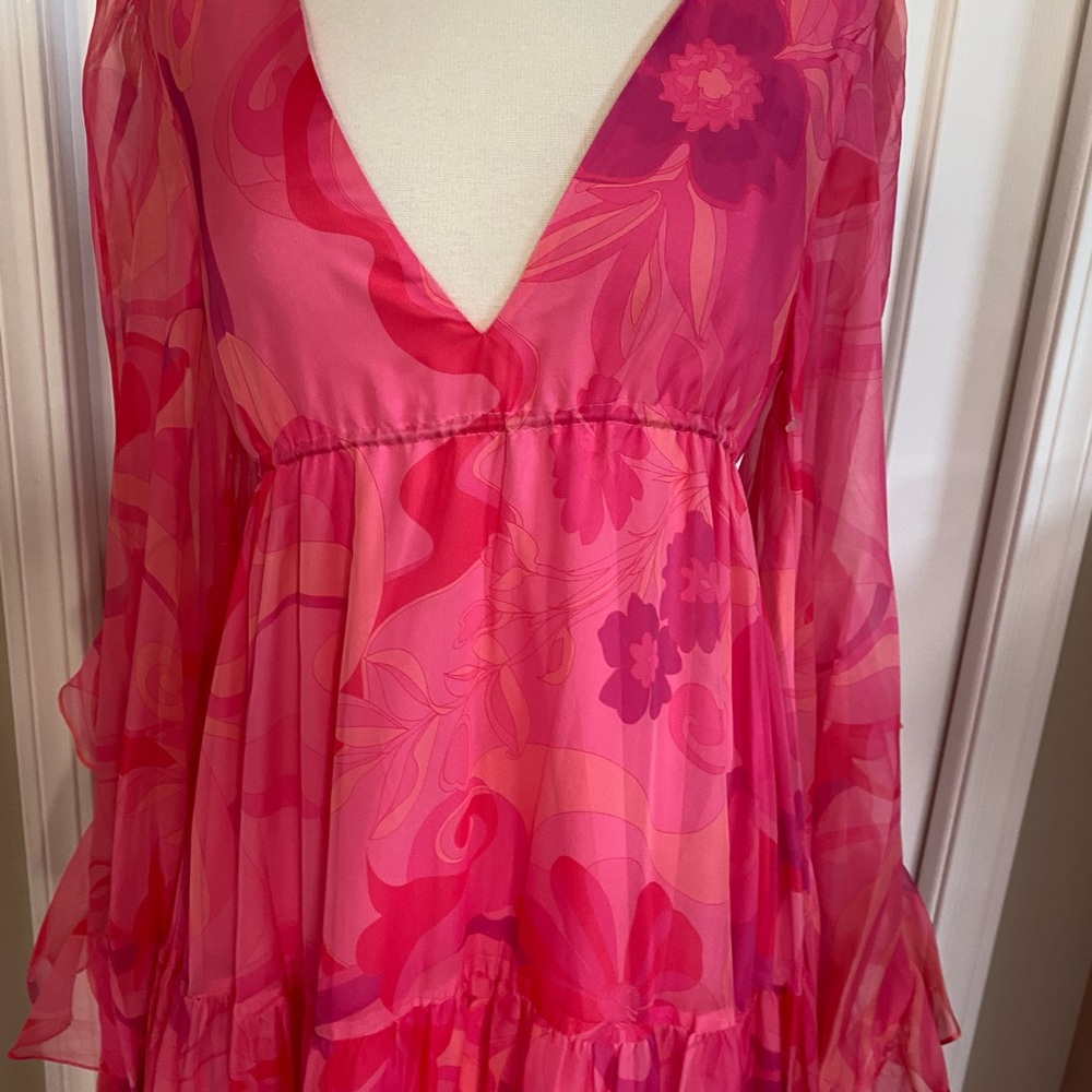 Mac Duggal Vibrant Pink Cocktail Dress size6 brand new - Picture 6 of 8